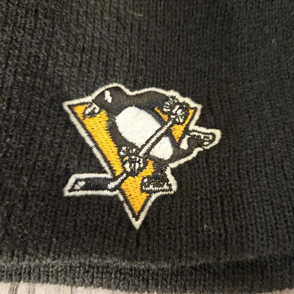 New NHL Pittsburgh Penguins OTS Youth Child Beanie Cap Hockey Fan Winter Black